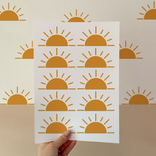 Half Sun Wall Stickers