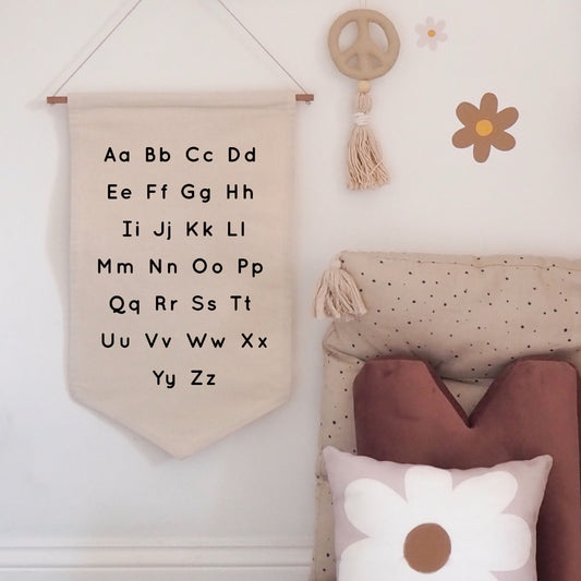 Alphabet Hanging Banner 26x50cm