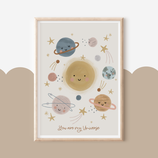 You Are My Universe Print