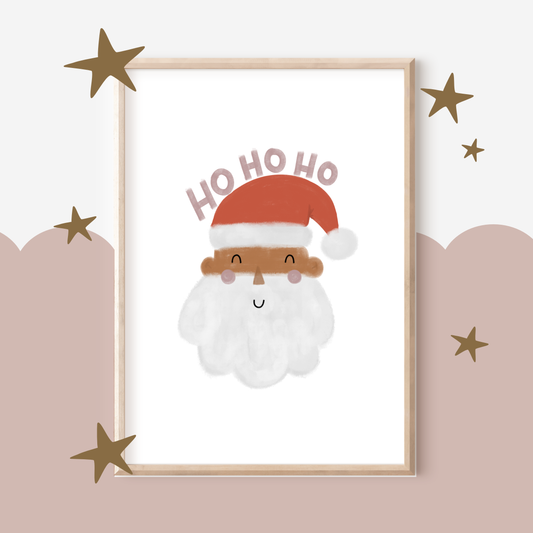 Santa Ho Ho Ho Print