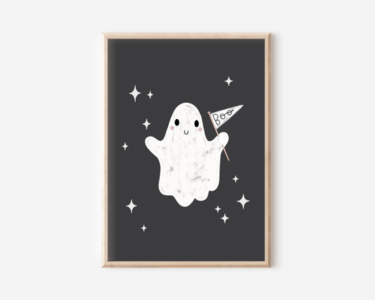 Boo Ghost Stars Print