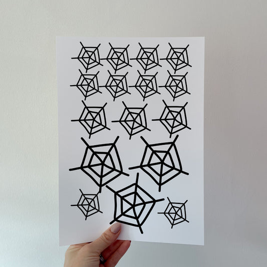 Value Wall Sticker Sheets - Cobwebs
