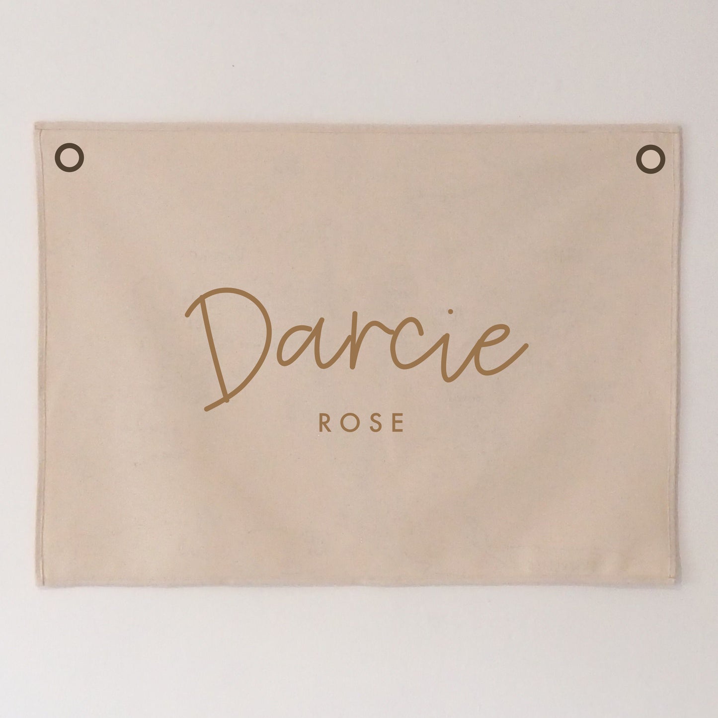 Personalised Wall Hanging 50x70cm new script font option - more colours available
