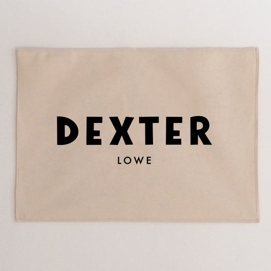 Personalised Wall Hanging 50x70cm bold option - more lettering colours available