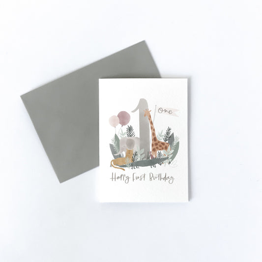 Safari Birthday One Card Sample Sale