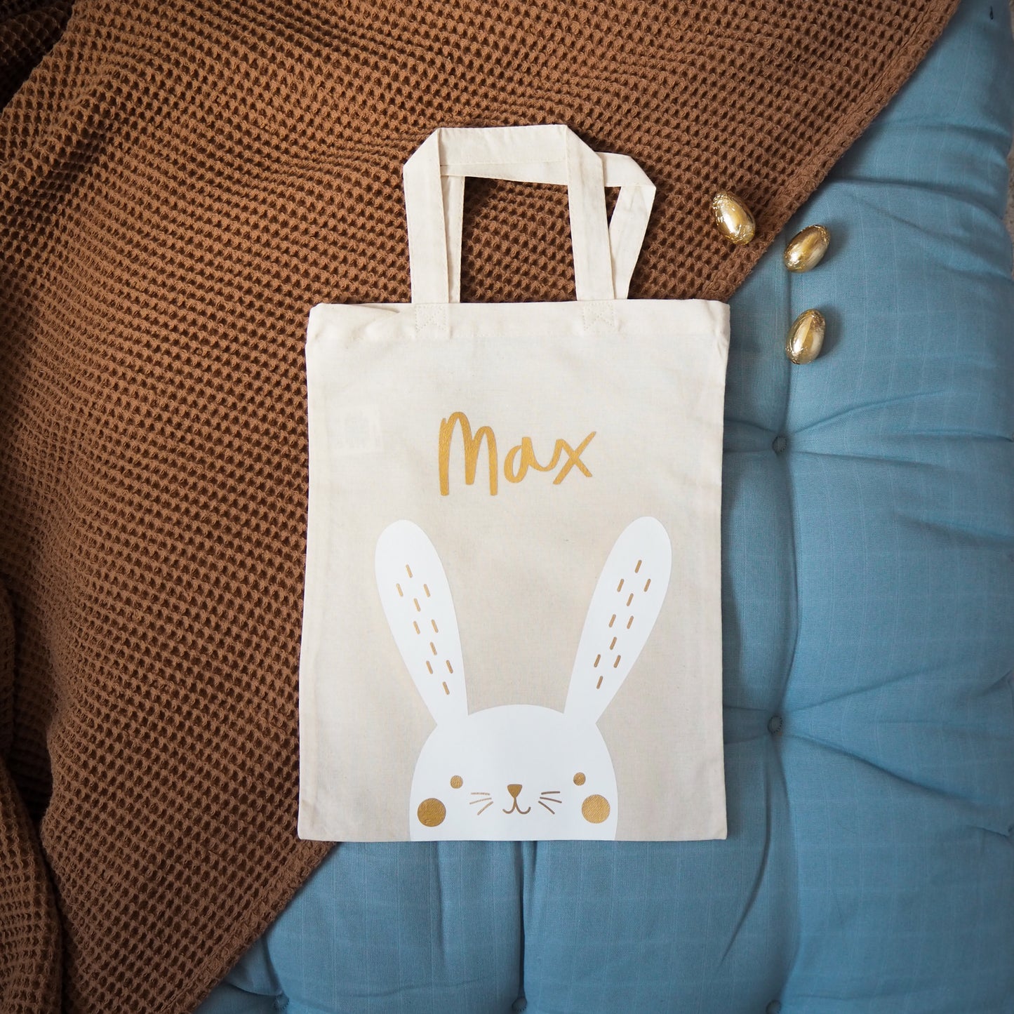 Personalised Easter Bunny Bag - Perfect for Easter Egg Hunts