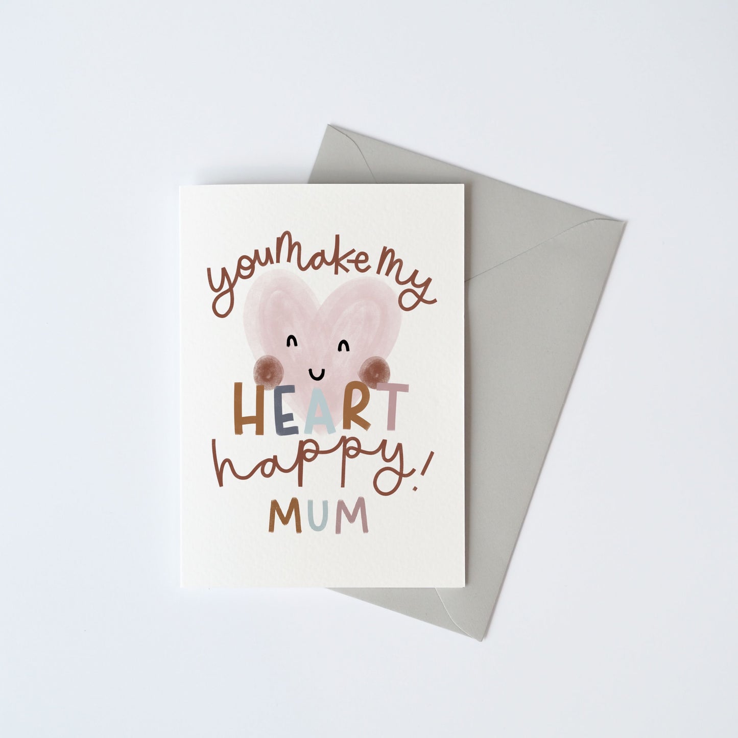 You Make My Heart Happy Card - can be personalised