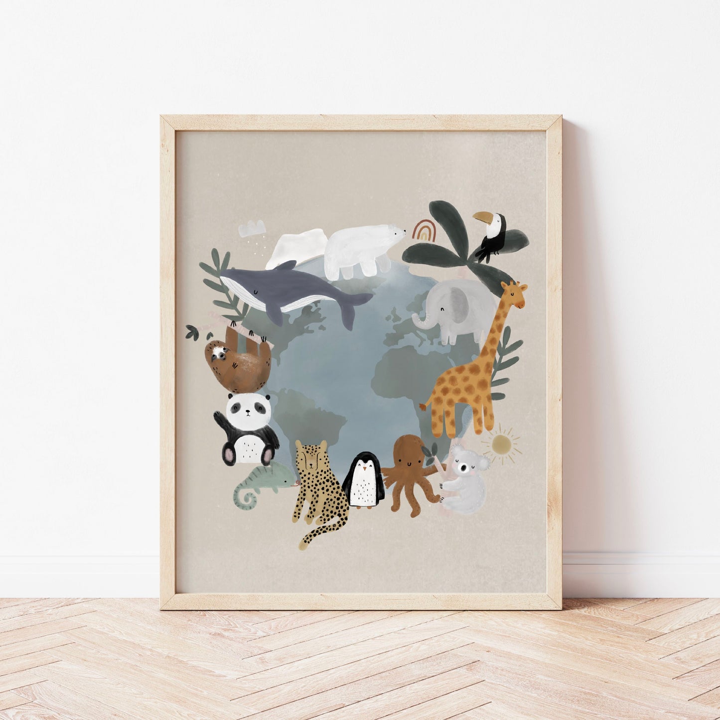 Animal World Print - Can be personalised