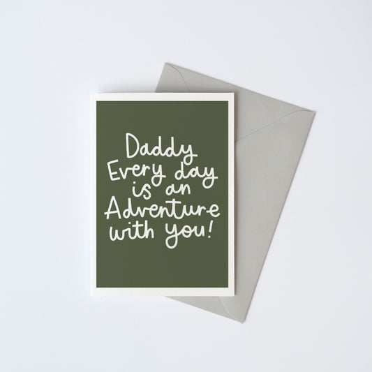 Every day is an adventure with you card - can be personalised