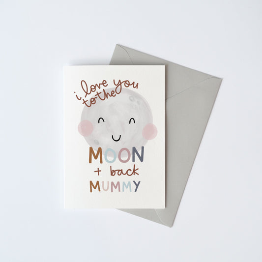 I Love You To The Moon And Back Card - can be personalised