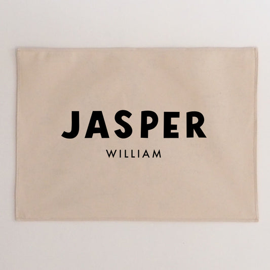 Personalised Wall Hanging 50x70cm bold option - more lettering colours available